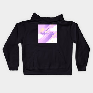 New Jeans Super Shy Purple Ver. Kids Hoodie